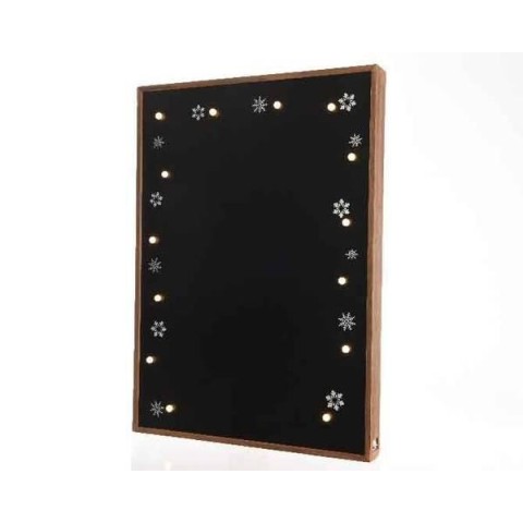 LAVAGNA LEGNO CON 14LED WARM W